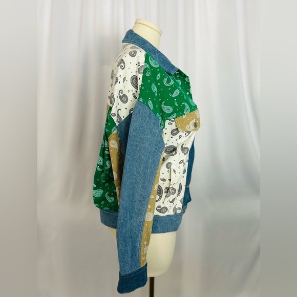Signature8 Paisley Patchwork Denim Jacket (682) - Picture 5 of 15